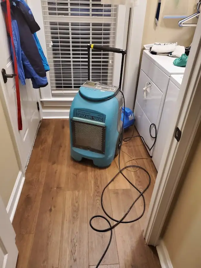 Commercial dehumidifier deployed for Flood Damage Cleanup in Chamblee
